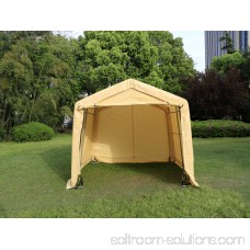 Outdoor 10x10x8FT Carport Canopy Tent Car Storage Shelter Garage w/ Sidewall